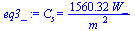 C[s] = `+`(`/`(`*`(1560.317578, `*`(W_)), `*`(`^`(m_, 2))))