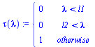 piecewise(`<`(lambda, l1), 0, `<`(l2, lambda), 0, 1)