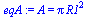 A = `*`(Pi, `*`(`^`(R1, 2)))