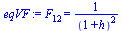F[12] = `/`(1, `*`(`^`(`+`(1, h), 2)))