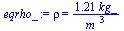 rho = `+`(`/`(`*`(1.211143185, `*`(kg_)), `*`(`^`(m_, 3))))