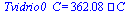 Tvidrio0_C = `+`(`*`(362.0762367, `*`(`C`)))