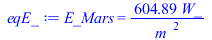 E_Mars = `+`(`/`(`*`(604.8888888, `*`(W_)), `*`(`^`(m_, 2))))