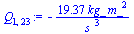 `+`(`-`(`/`(`*`(19.36740463058321, `*`(kg_, `*`(`^`(m_, 2)))), `*`(`^`(s_, 3)))))