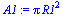 `*`(Pi, `*`(`^`(R1, 2)))