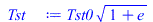 `*`(Tst0, `*`(`^`(`+`(1, e), `/`(1, 2))))