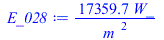 `+`(`/`(`*`(17359.69388, `*`(W_)), `*`(`^`(m_, 2))))
