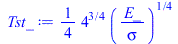 `+`(`*`(`/`(1, 4), `*`(`^`(4, `/`(3, 4)), `*`(`^`(`/`(`*`(E_), `*`(sigma)), `/`(1, 4))))))