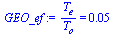 `/`(`*`(T[e]), `*`(T[o])) = 0.4826713848e-1