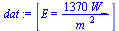 [E = `+`(`/`(`*`(1370, `*`(W_)), `*`(`^`(m_, 2))))]