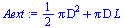 `+`(`*`(`/`(1, 2), `*`(Pi, `*`(`^`(D, 2)))), `*`(Pi, `*`(D, `*`(L))))
