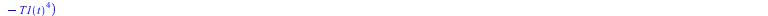 `*`(C1, `*`(diff(T1(t), t))) = `+`(`*`(A1, `*`(Es)), `/`(`*`(2, `*`(k3, `*`(Pi, `*`(R3, `*`(delta3, `*`(`+`(T2(t), `-`(T1(t))))))))), `*`(L)), `*`(sigma, `*`(A1, `*`(F12, `*`(`+`(`*`(`^`(T2(t), 4)), `...