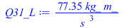 `+`(`/`(`*`(77.34590814, `*`(kg_, `*`(m_))), `*`(`^`(s_, 3))))
