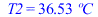 T2 = `+`(`*`(36.5277055, `*`(?C)))