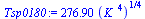 `+`(`*`(276.90061581375971641, `*`(`^`(`*`(`^`(K_, 4)), `/`(1, 4)))))