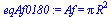 Af = `*`(Pi, `*`(`^`(R, 2)))