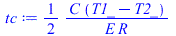 `+`(`/`(`*`(`/`(1, 2), `*`(C, `*`(`+`(T1_, `-`(T2_))))), `*`(E, `*`(R))))