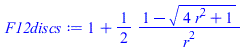 `+`(1, `/`(`*`(`/`(1, 2), `*`(`+`(1, `-`(`*`(`^`(`+`(`*`(4, `*`(`^`(r, 2))), 1), `/`(1, 2))))))), `*`(`^`(r, 2))))