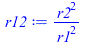 `/`(`*`(`^`(r2, 2)), `*`(`^`(r1, 2)))