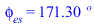 phi[es] = `+`(`*`(171.2973573, `*`(?)))