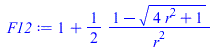 `+`(1, `/`(`*`(`/`(1, 2), `*`(`+`(1, `-`(`*`(`^`(`+`(`*`(4, `*`(`^`(r, 2))), 1), `/`(1, 2))))))), `*`(`^`(r, 2))))