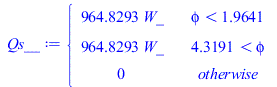 piecewise(`<`(phi, 1.964057921), `+`(`*`(964.8292822, `*`(W_))), `<`(4.319127387, phi), `+`(`*`(964.8292822, `*`(W_))), 0)