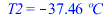 T2 = `+`(`-`(`*`(37.4643460, `*`(?C))))