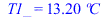 T1_ = `+`(`*`(13.1970496, `*`(�C)))
