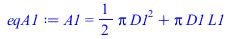 A1 = `+`(`*`(`/`(1, 2), `*`(Pi, `*`(`^`(D1, 2)))), `*`(Pi, `*`(D1, `*`(L1))))