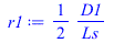 `+`(`/`(`*`(`/`(1, 2), `*`(D1)), `*`(Ls)))