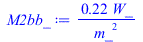 `+`(`/`(`*`(.2165943936, `*`(W_)), `*`(`^`(m_, 2))))
