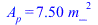 A[p] = `+`(`*`(7.5, `*`(`^`(m_, 2))))