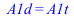 A1d = A1t