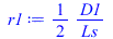 `+`(`/`(`*`(`/`(1, 2), `*`(D1)), `*`(Ls)))