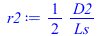 `+`(`/`(`*`(`/`(1, 2), `*`(D2)), `*`(Ls)))