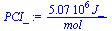 `+`(`/`(`*`(0.507e7, `*`(J_)), `*`(mol_)))