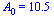 A[0] = 10.5