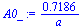 `+`(`/`(`*`(.7186), `*`(a)))
