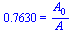 .7630 = `/`(`*`(A[0]), `*`(A))