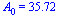 A[0] = 35.72