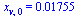 x[v, 0] = 0.1755e-1