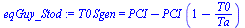 `*`(T0, `*`(Sgen)) = `+`(PCI, `-`(`*`(PCI, `*`(`+`(1, `-`(`/`(`*`(T0), `*`(Ta))))))))