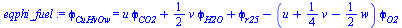 phi[CuHvOw] = `+`(`*`(u, `*`(phi[CO2])), `*`(`/`(1, 2), `*`(v, `*`(phi[H2O]))), phi[r25], `-`(`*`(`+`(u, `*`(`/`(1, 4), `*`(v)), `-`(`*`(`/`(1, 2), `*`(w)))), `*`(phi[O2]))))