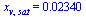 x[v, sat] = 0.2340e-1