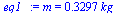 m = `+`(`*`(.3297, `*`(kg_)))