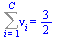 Sum(nu[i], i = 1 .. C) = `/`(3, 2)