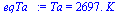 Ta = `+`(`*`(2697., `*`(K_)))