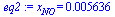 x[NO] = 0.5636e-2