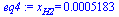 x[H2] = 0.5183e-3