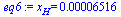x[H] = 0.6516e-4